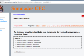 Sistema completo para simulados de auto escola